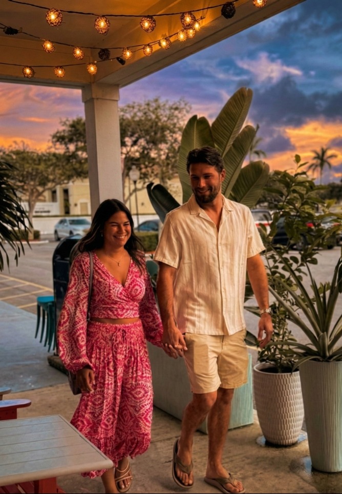 Romantic date night ambiance at The Salty Zebra Bistro Jupiter Florida - perfect for couples